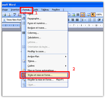 Numerotation Des Titres Avec Word